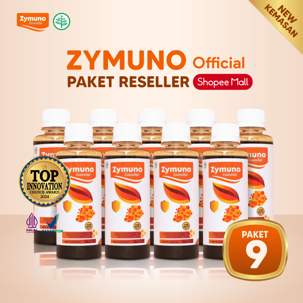 PAKET RESELER Zymuno 9 Botol - Secara Tradisional Membantu Memelihara Kondisi Kesehatan Pada Penderita Kanker