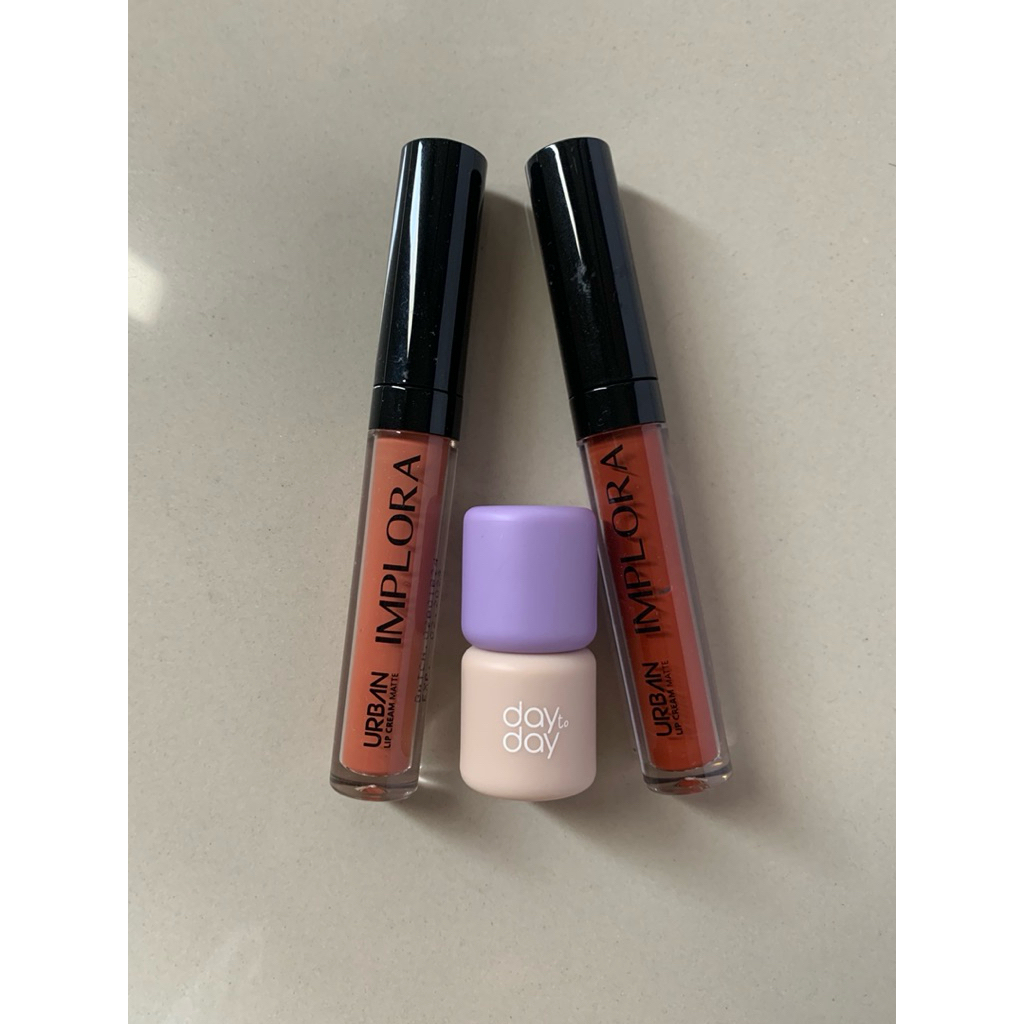 Jual BUNDLING GET 3 - LIP CREAM IMPLORA URBAN MATTE SHADE 15 SALMON ...