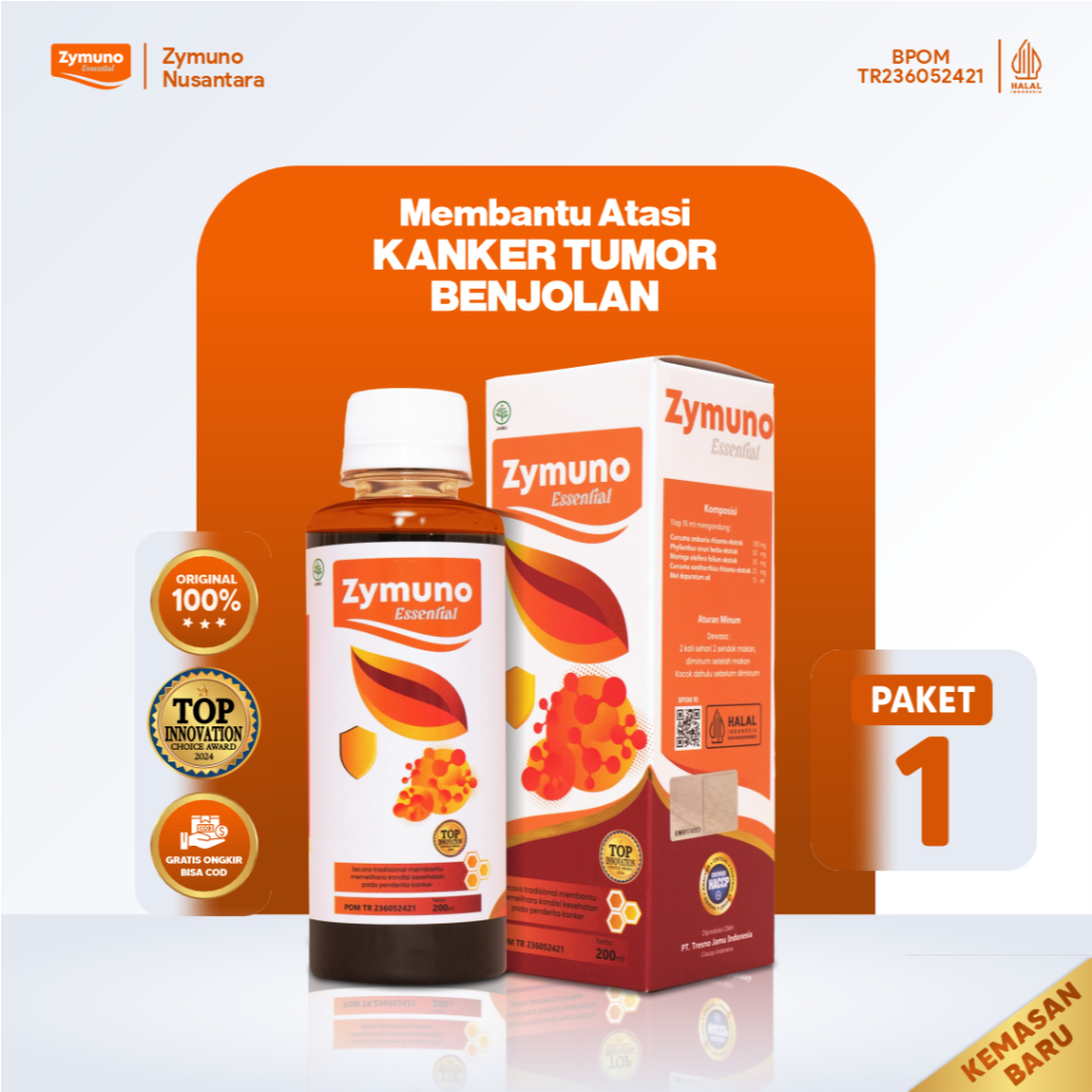 ( DISTRIBUTOR RESMI ZYMUNO ) Paket 1 Zymuno – Suplemen Herbal Penunjang untuk Kanker & Benjolan Aman Dikonsumsi