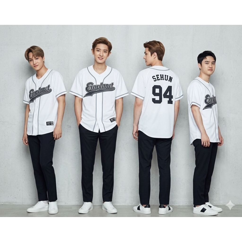 Jual Jersey Baseball Exoplanet x The Lost Planet Outerwear White All ...