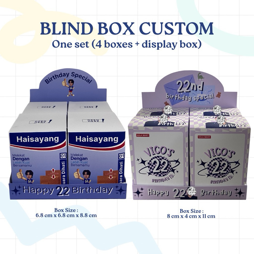 Jual BLIND BOX CUSTOM | Birthday, Anniversary, Graduation, Resign ...