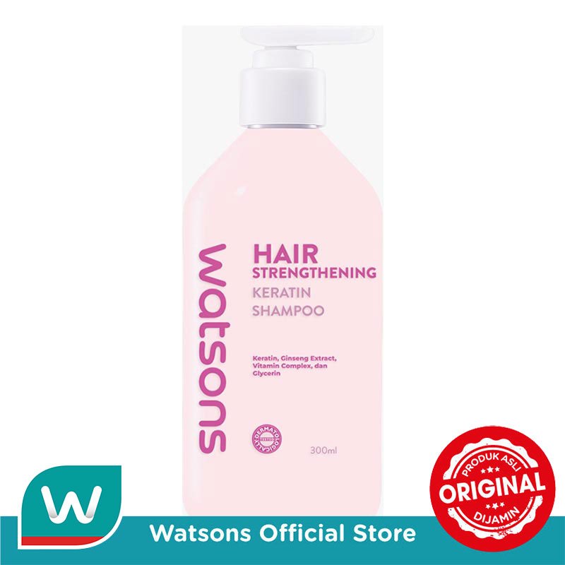 Jual Watsons Hair Strengthening Keratin Shampoo 300ml | Shopee Indonesia