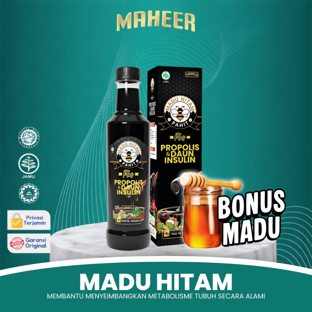 Madu Hitam Pahit untuk Mengatasi Diabetes dan membantu Menjaga Gula Darah Tetap Stabil 100% Halal