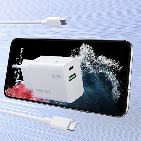 Jual Robot RT-P25S Charger Fast Charging USB-C 25W Max PPS PD QC3.0 ...