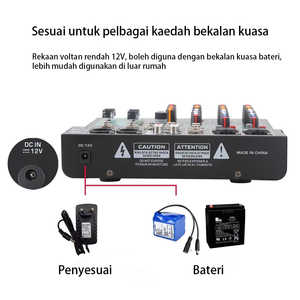 Jual KOLKS 4/6 channel Mixer audio 99DSP Mixer suara / Misker audio ...