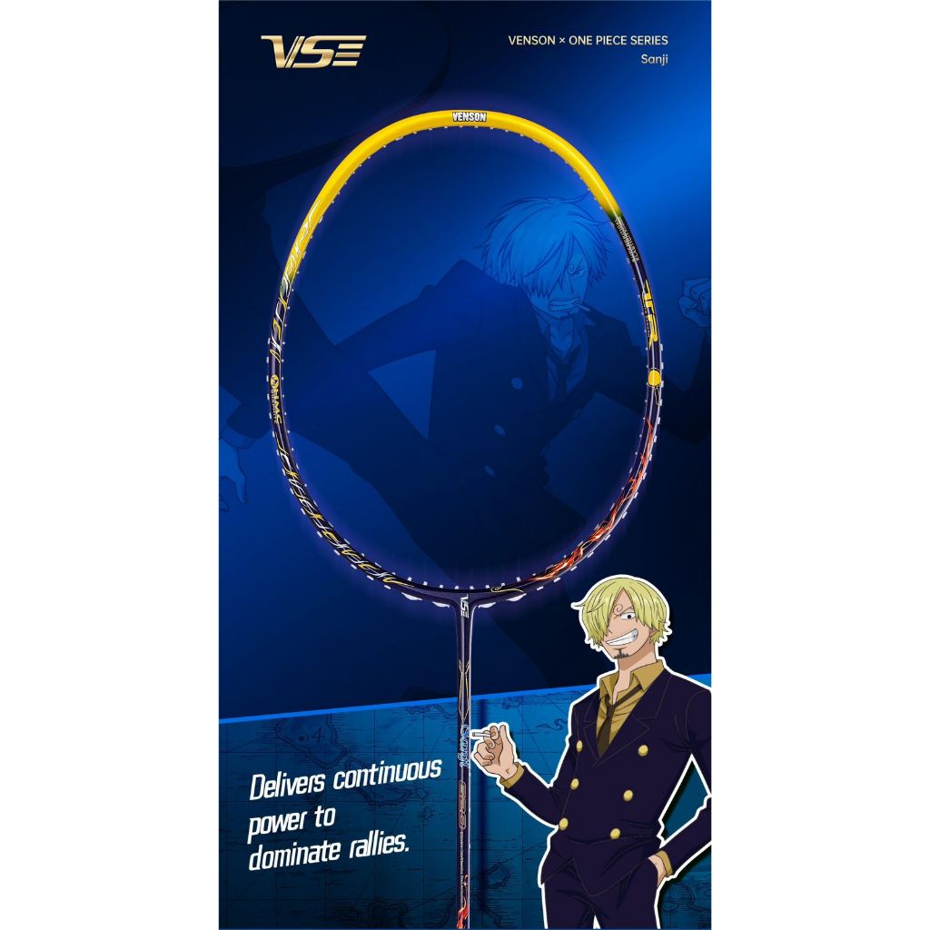 Jual Raket Badminton VENSON VS x ONE PIECE Series / VSE x ONE PIECE ...