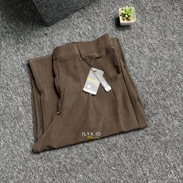 ILYA Elena Pants Semiwool Stretch (Melar) JUMBO BB 50 120 Kg Celana Kulot Wanita Formal Casual