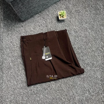 ILYA Elena Pants Semiwool Stretch (Melar) JUMBO BB 50 120 Kg Celana Kulot Wanita Formal Casual
