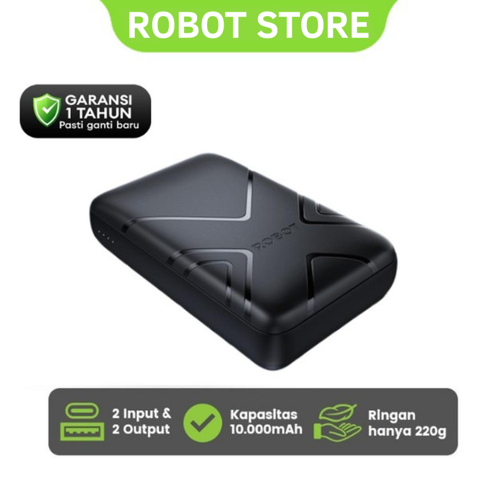 Jual ROBOT RP-105 Smart Powerbank 10000 Mah Dual Input Output 37W ...
