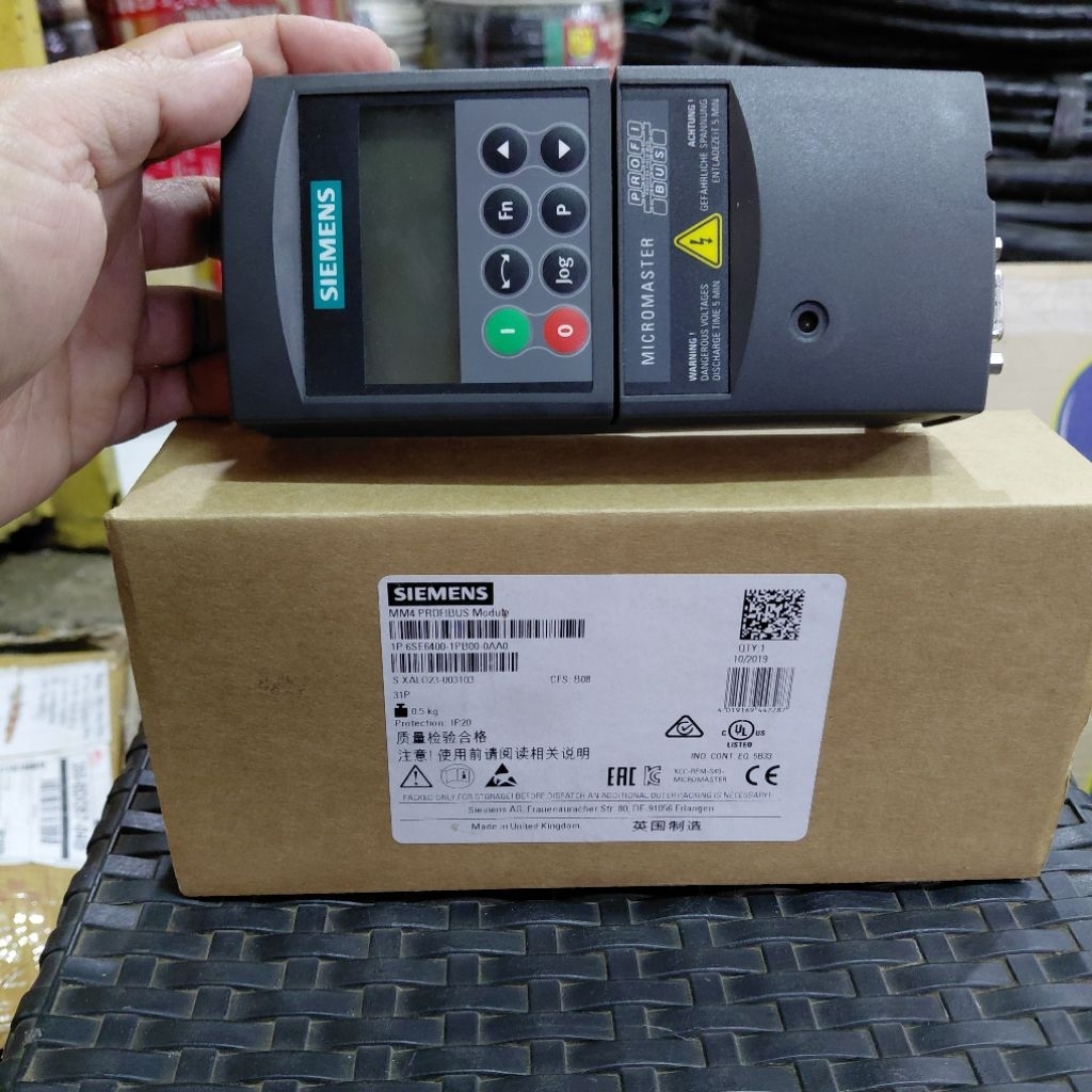 Jual SIEMENS 6SE6400-1PB00-0AA0 MICROMASTER 4 PROFIBUS KEYPAD | Shopee ...