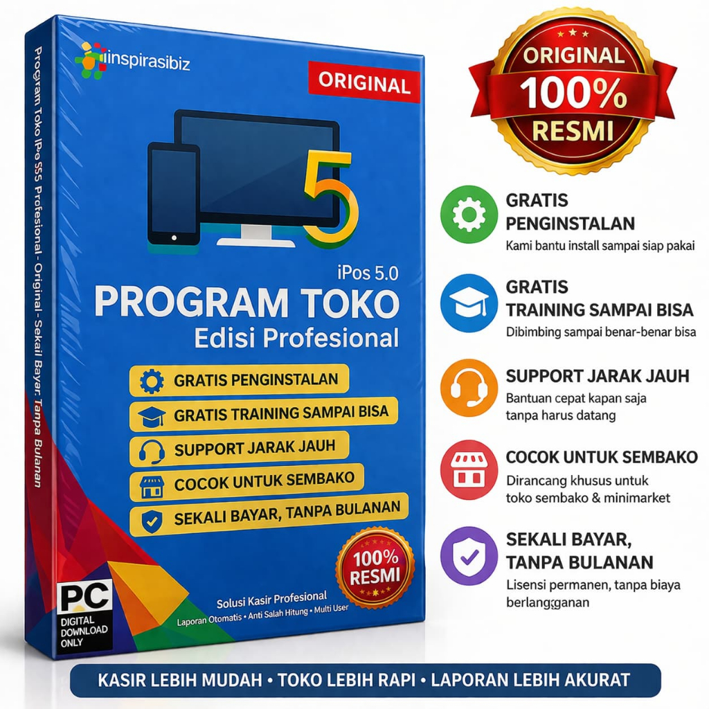 Jual PROGRAM TOKO IPOS 5.0 PROFESIONAL ORIGINAL - APLIKASI KASIR-ANTI ...