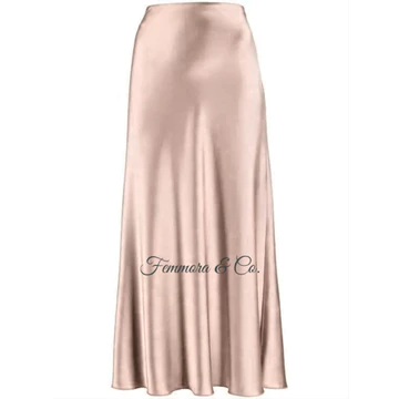 Rok Satin Silk Premium Maxi A Line Satin Skirt Rok Satin Duyung Panjang Rok Size S XXXL