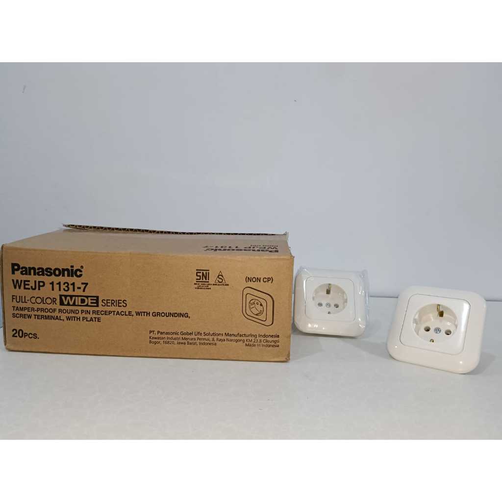 Jual PANASONIC Stop Kontak Inbow 1 Set Frame WEJP 1131-7 Wide Series ...