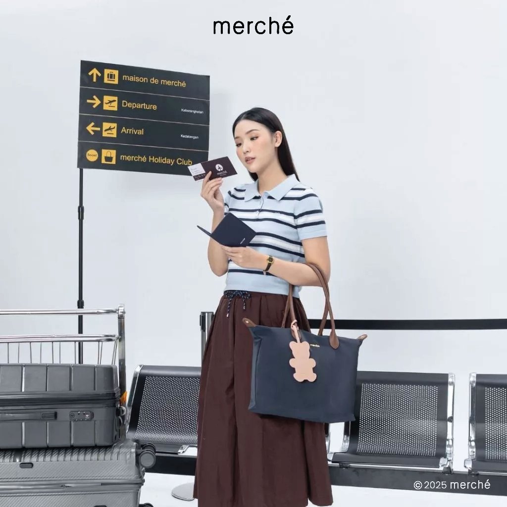 Jual Merche Tas Bahu Wanita Alice Large Brown Label | Shopee Indonesia