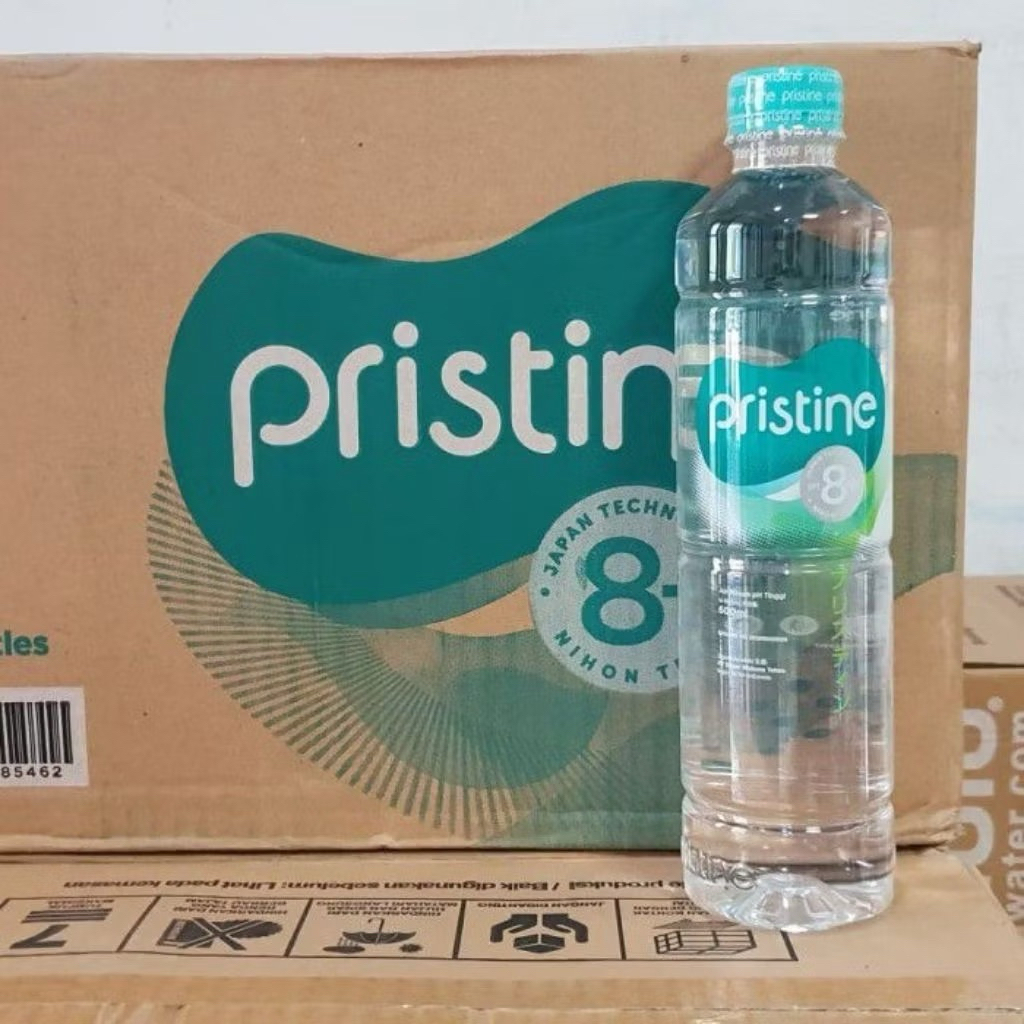 Jual Pristine 400 ML 1 Dus Pristine Water pH8,6+ 400 ML 1 Dus Isi 24 ...