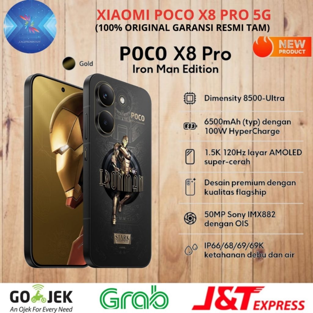 Xiaomi Poco X8 Pro 5G IronMan Special Edition Ram 12GB Rom 512GB 12/512GB Garansi Resmi Xiaomi
