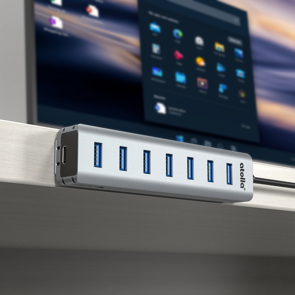 Jual Hub 7-in-1 USB 3.0 dengan Removable Sliding Rails, High-Speed USB ...