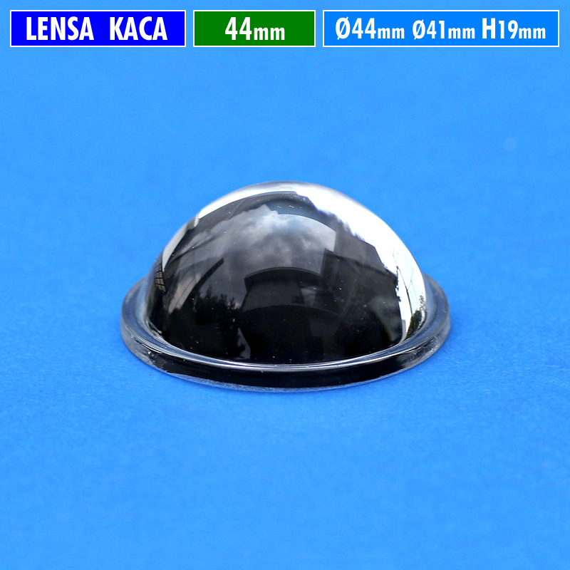Jual Lensa 44mm Kaca Cembung Datar H.19 Part Lampu Lensa Led 1.7 Inch ...
