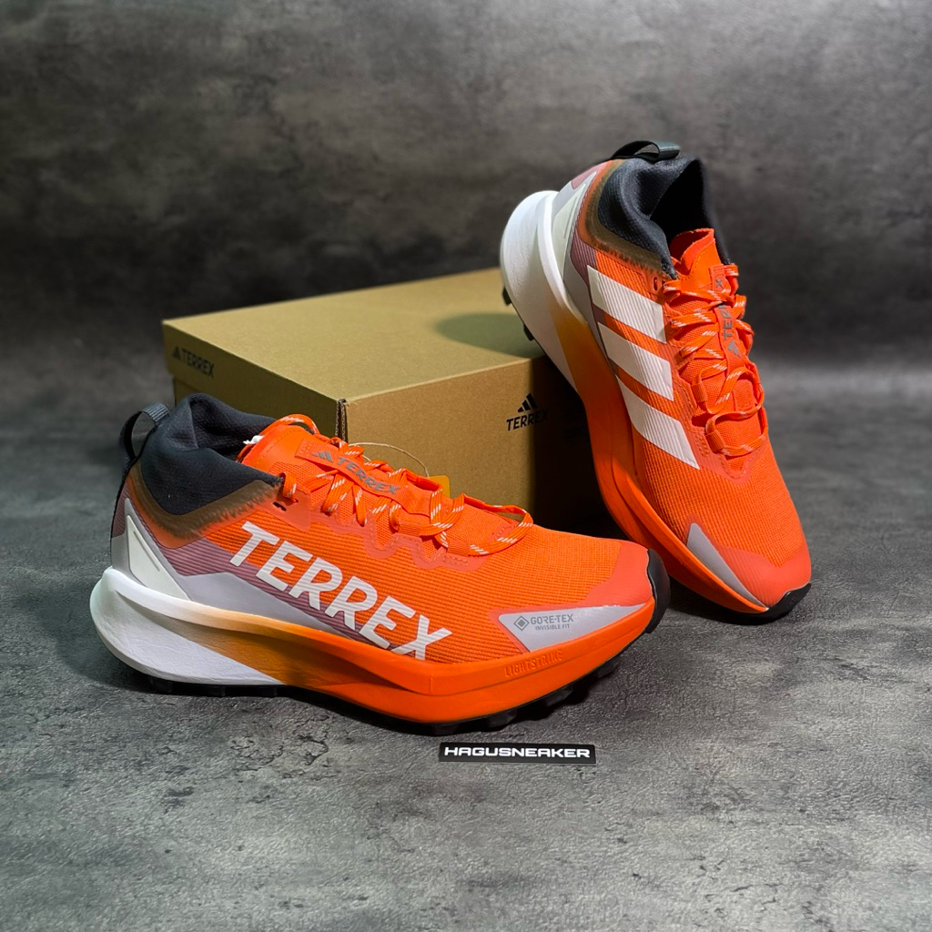 Jual ADIDAS TERREX AGRAVIC GTX [SEMI IMPACT ORANGE/WHITE] #JR5241 ...