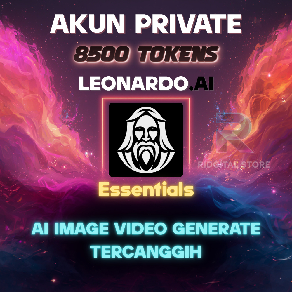 Leonardo AI Essentials 8500 Token Akun Private Original Legal Garansi AI Image Art Video Generator