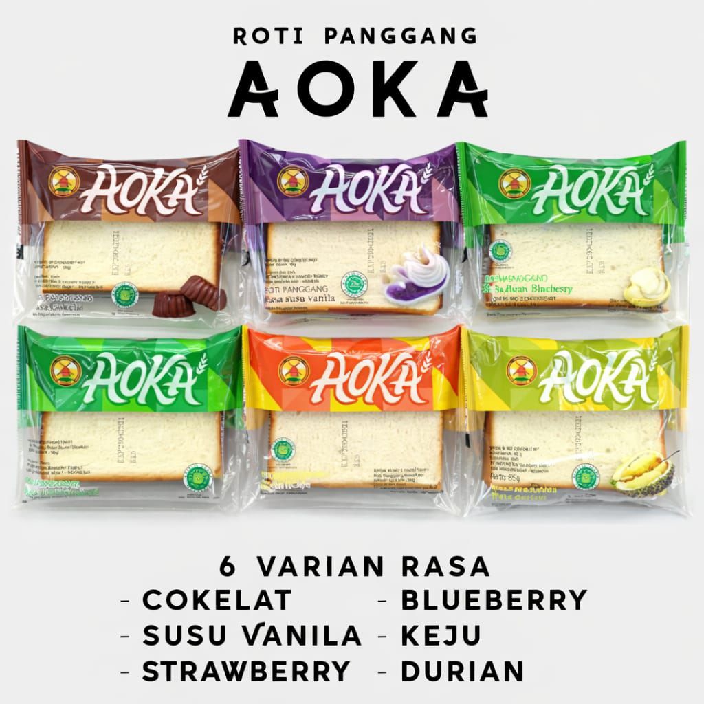 Jual roti aoka promo 1 dus isi 60 pcs roti exp aman bisa mix atau satu ...