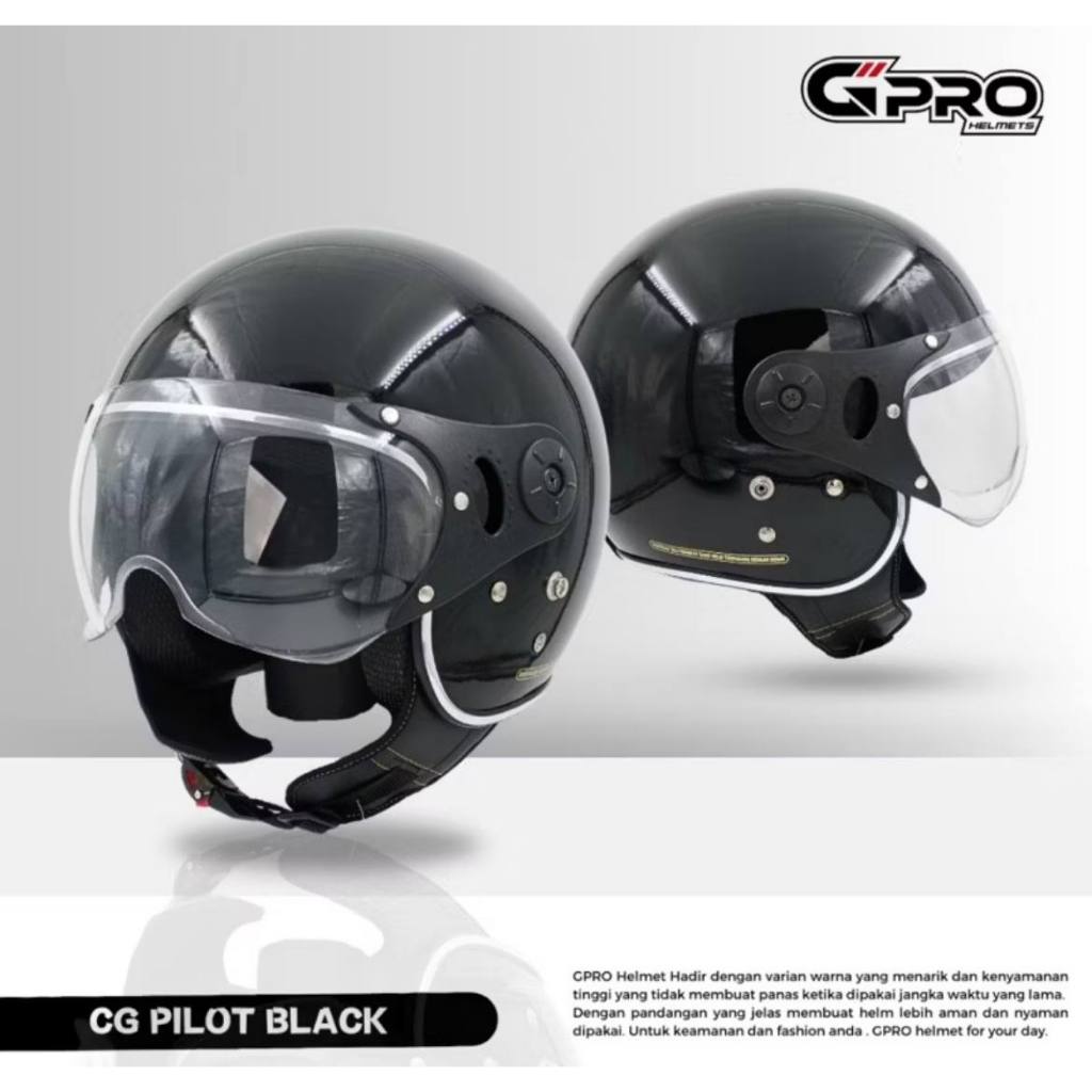 Jual Helm CG Pilot Bogo Dewasa Ori Classic Full Leher Dewasa Warna ...