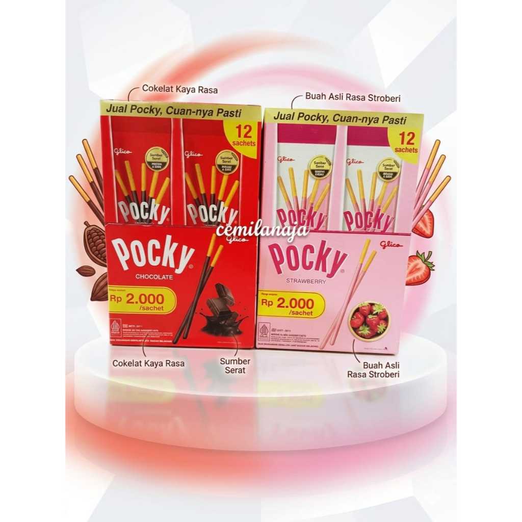 Jual GLICO POCKY BOX isi 12 sachet | Shopee Indonesia