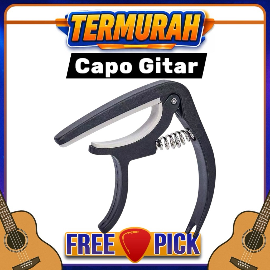 Jual Capo Gitar Hitam (Guitar Capo) | Shopee Indonesia