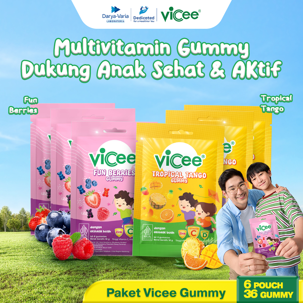 Jual [Baru] Paket Vicee Gummy - Tropical Tango 3 Sachet + Fun Berries 3 ...