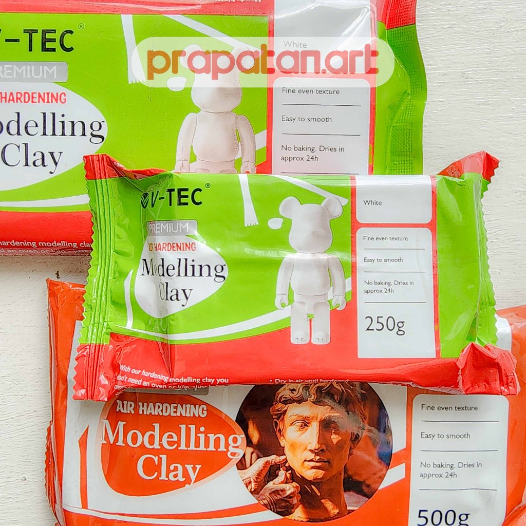 V-TEC Air Hardening Modelling Clay 250g-500g | Tanah Liat | Pottery