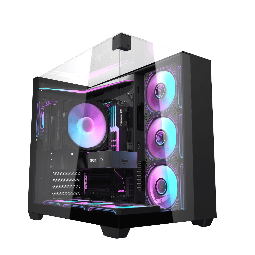 Jual darkFlash TH285 ATX PC Casing [NO FAN] Black | Shopee Indonesia