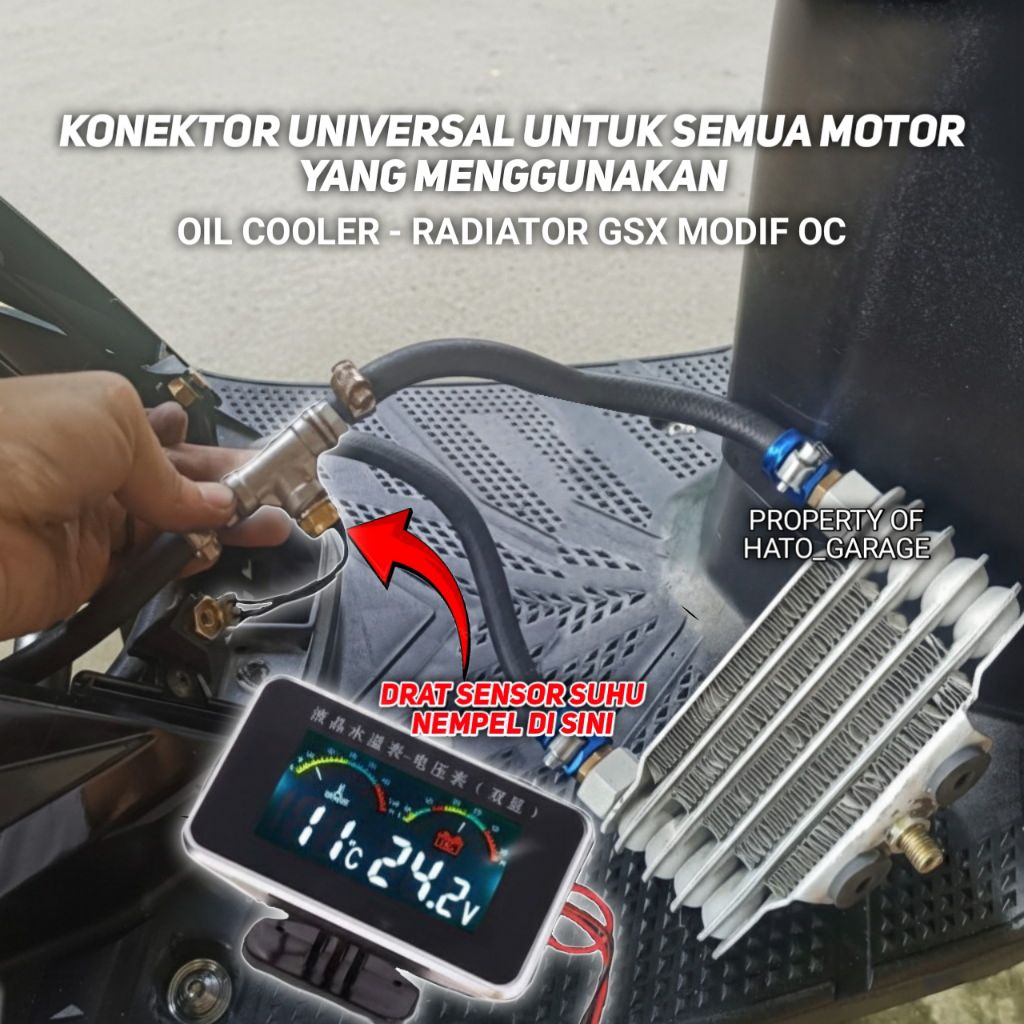 Jual Adaptor Khusus Sensor Suhu - Konektor Sensor Suhu Oil Cooler ...