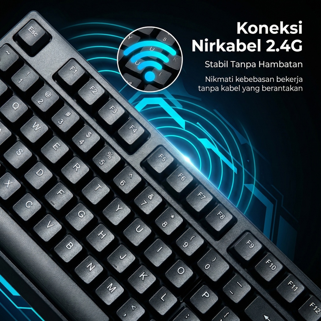 Jual JUTU 100%ORI 12H SHIP Keyboard Wireless Set Bluetooth USB Silent ...