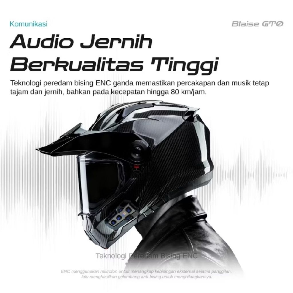 Jual Intercom Helm Bluetooth Blaise GT0 - Tahan Air IPX6, Koneksi ...