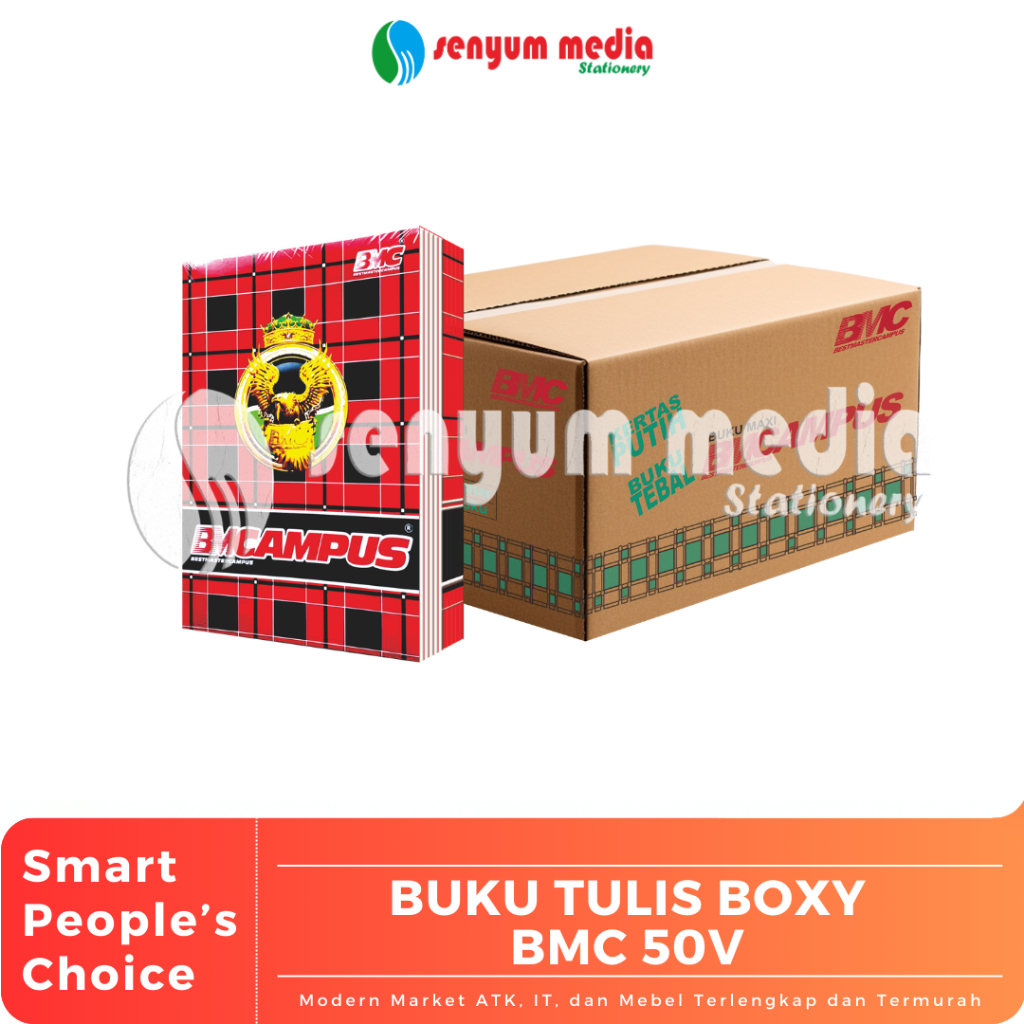 Jual BMC - Buku Tulis Boxy BMC Campus 50 Lembar ( 1 Box isi 20 Pak ) (S ...