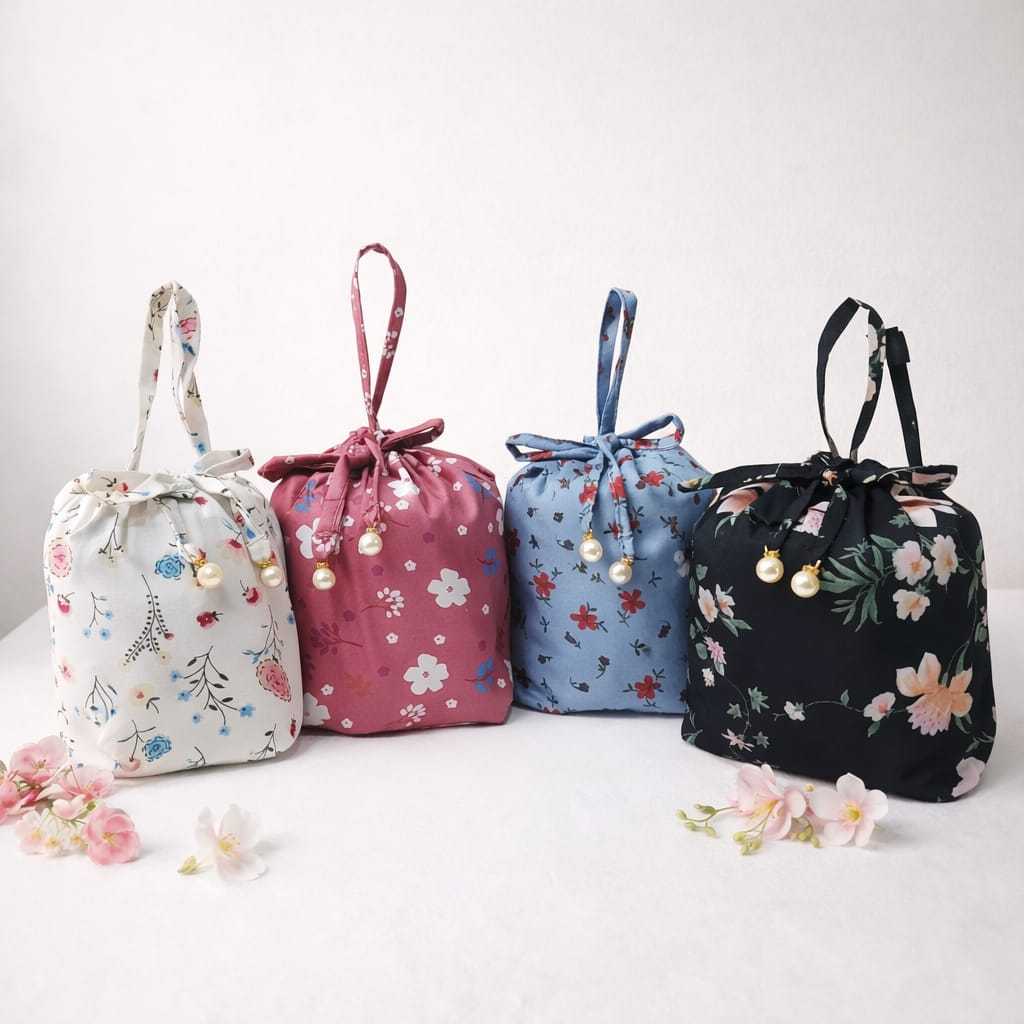 MUKENA TRAVELING MINI POUCH 2IN1 KATUN MOTIF FREE TAS DAN SEJADAH
