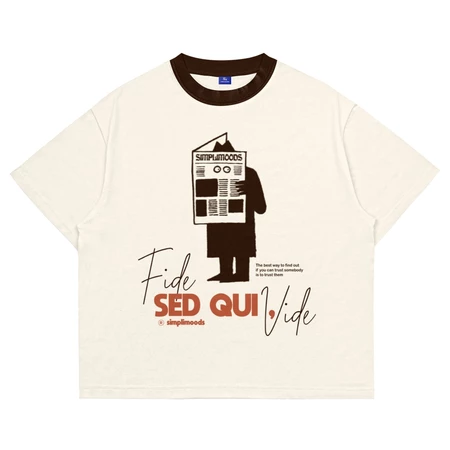 2. Kaos Oversize Boxy Tee Unisex Temporary Cream