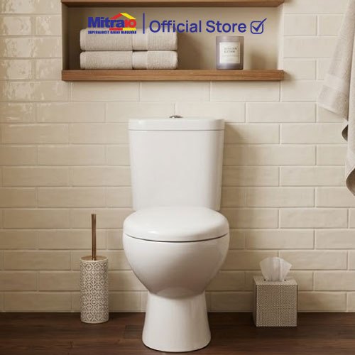 Kloset Toilet WC Duduk Tidy FSA0072B Closet Two Piece Garansi 15 Tahun  [INCLUDE PACKING KAYU]