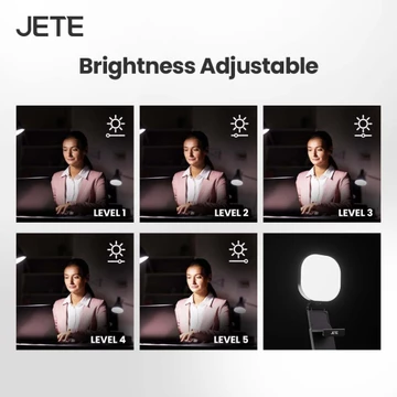 JETE Ring Light Mini RL3 Standing Portable With 20 LED 360 Rotation And 5 Light Mode Garansi 2