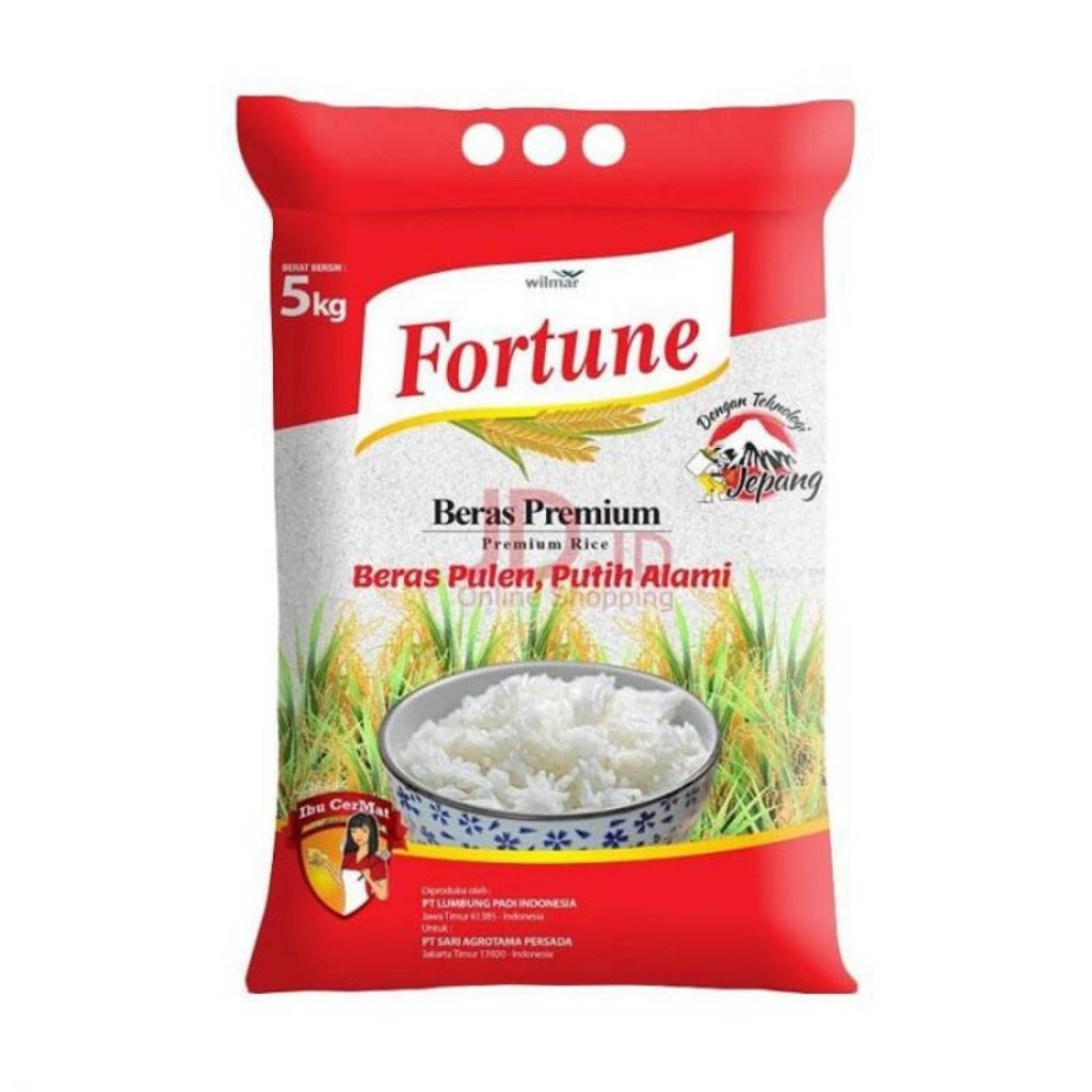 Jual beras fortune ukuran 5 kg | Shopee Indonesia
