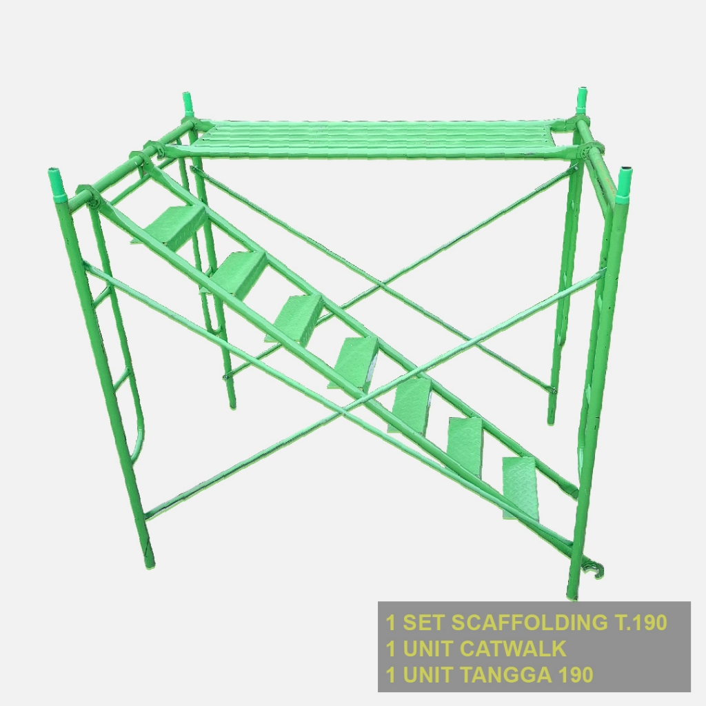 Jual Main Frame Steger- Scaffolding Tinggi 190 Lengkap dengan Catwalk ...