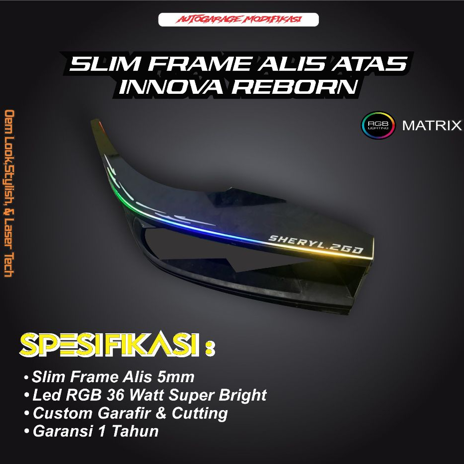 Jual Slim Frame atas Innova Reborn G, V, & Venturer (free packing kayu ...