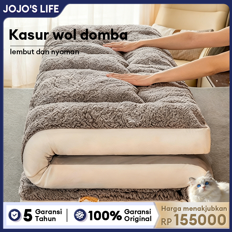 Jual Kasur Bulu DombaLipat Premium Tebal 5cm Super Empuk Nyaman Ukuran ...