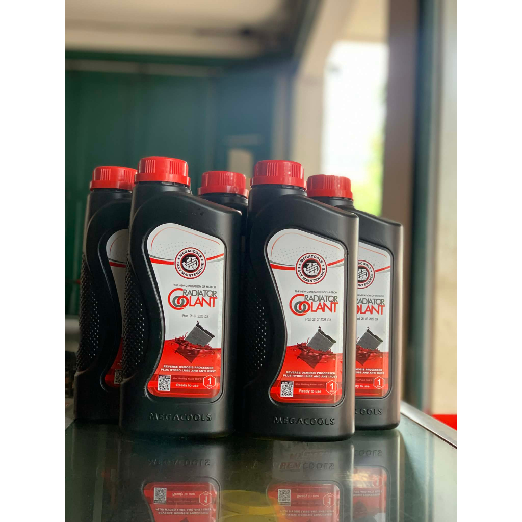 Jual COOLANT MEGACOOLS/AIR RADIATOR MEGACOOLS 1 LITER MERAH DAN HIJAU ...