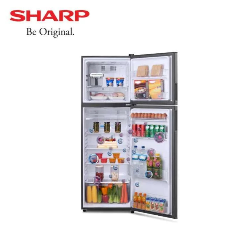Jual SHARP Kulkas 2 Pintu SJ-426SI-GK 338L J-Tech Inverter Nano ...