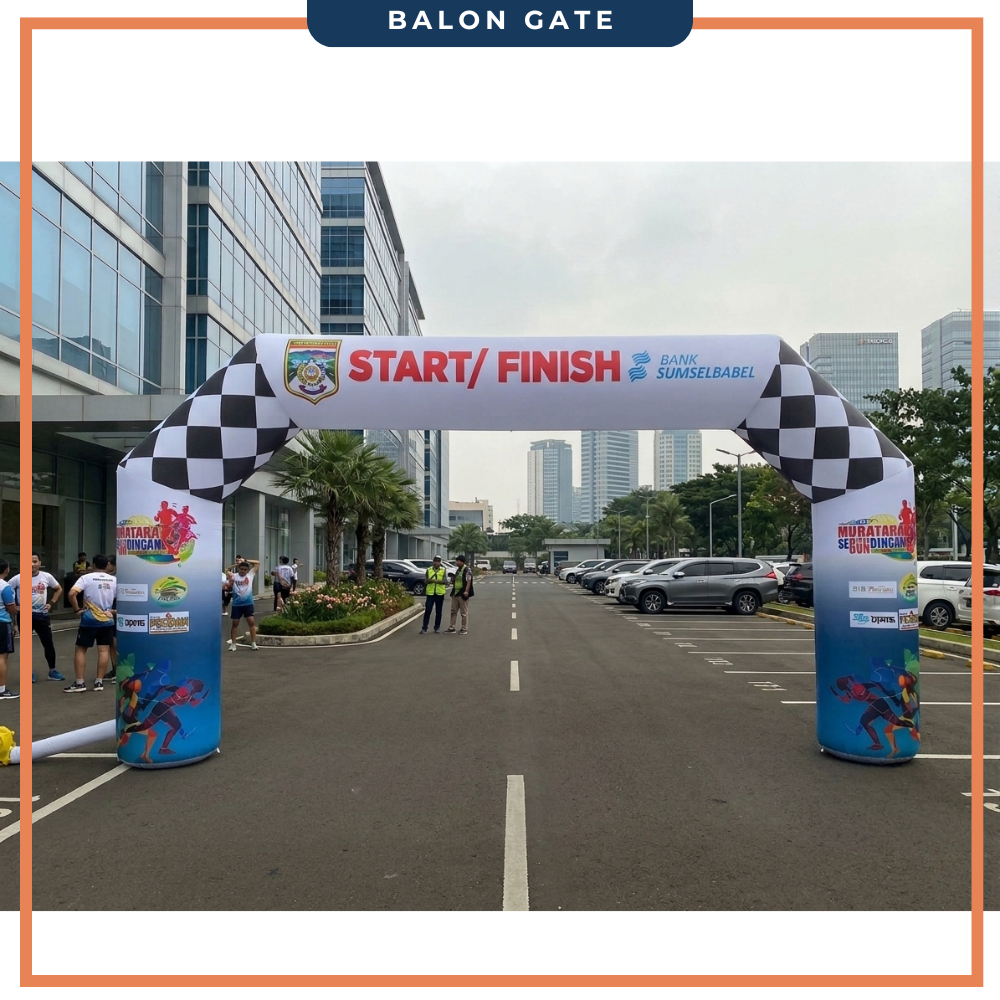 Jual Balon Gate Custom Ukuran 4 x 8 Meter / Balon Gapura Start Finish ...