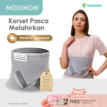 MOOIMOM Korset Nano Bamboo Medis Postpartum untuk pemulihan pascamelahirkan