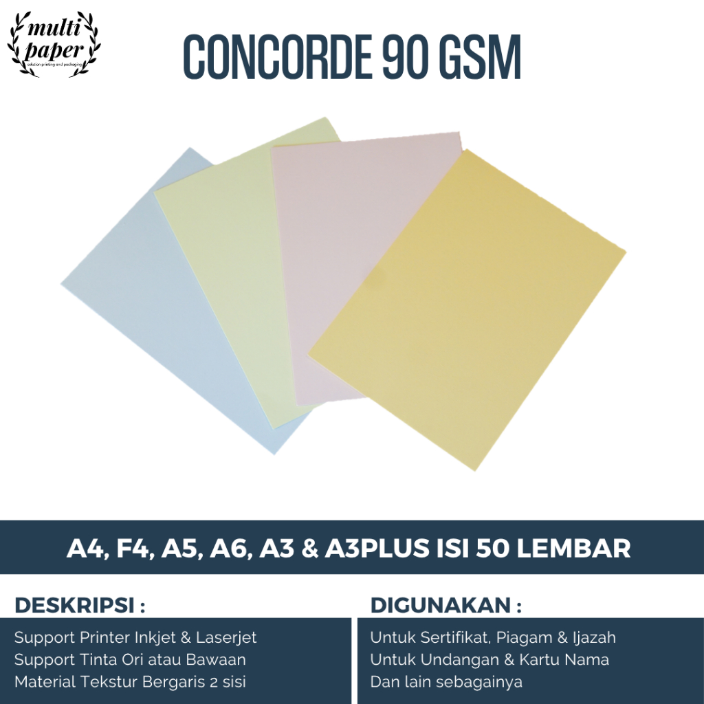 Jual Kertas Concorde Terlengkap & Harga Terbaru Juni 2026 | Shopee ...