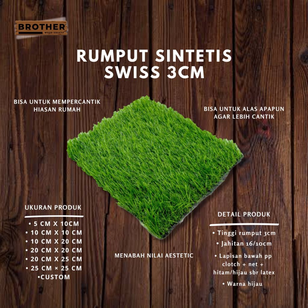 Jual Rumput sintetis swiss 3 cm | Shopee Indonesia