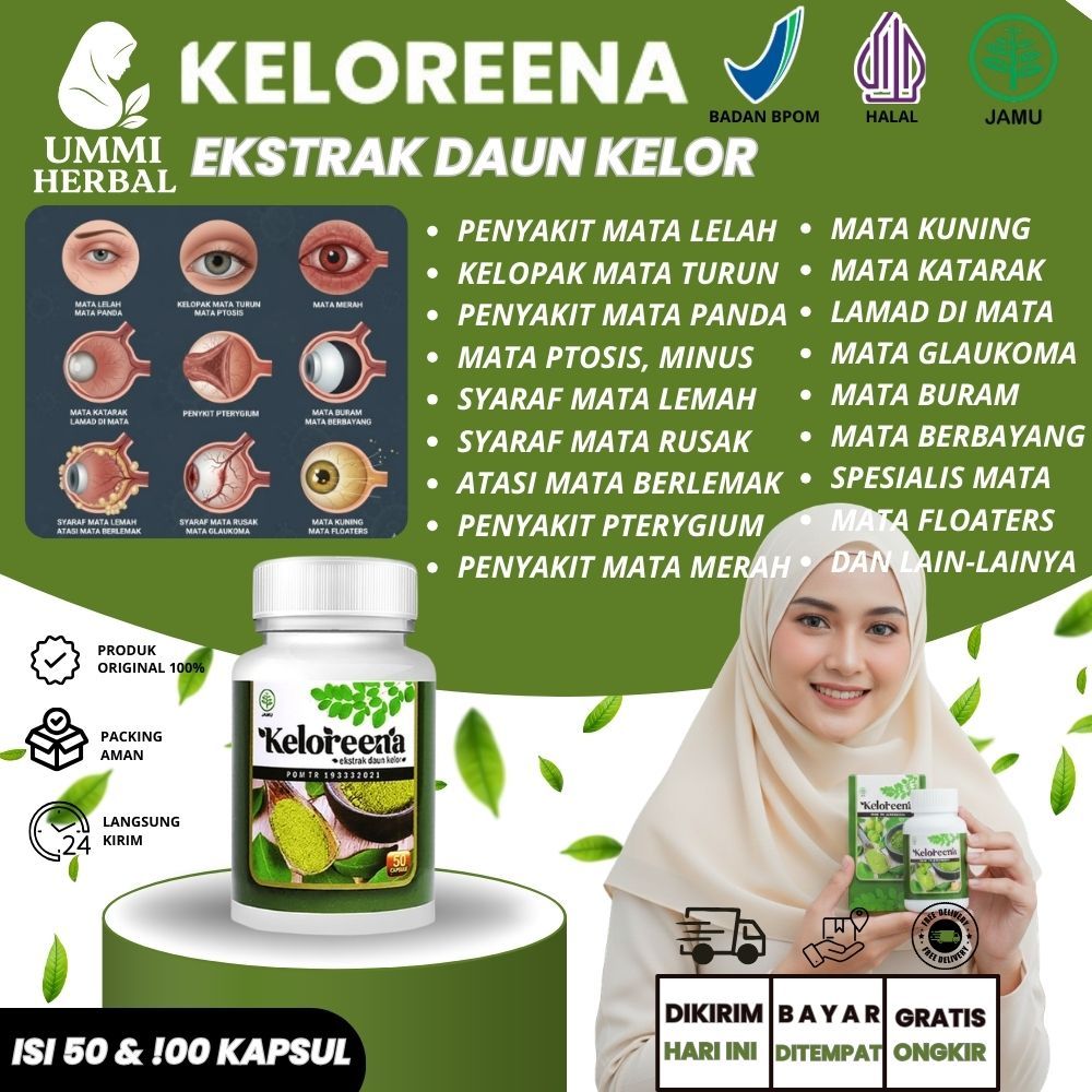 Kelorena Kapsul Ekstrak Daun kelor Obat Sakit Mata Dan Ulkus Kornea Alami Gatal PALING AMPUH NAMUN SETIAP ORANG HASILNYA BERBEDA